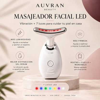 Masajeador Facial LED Auvran™